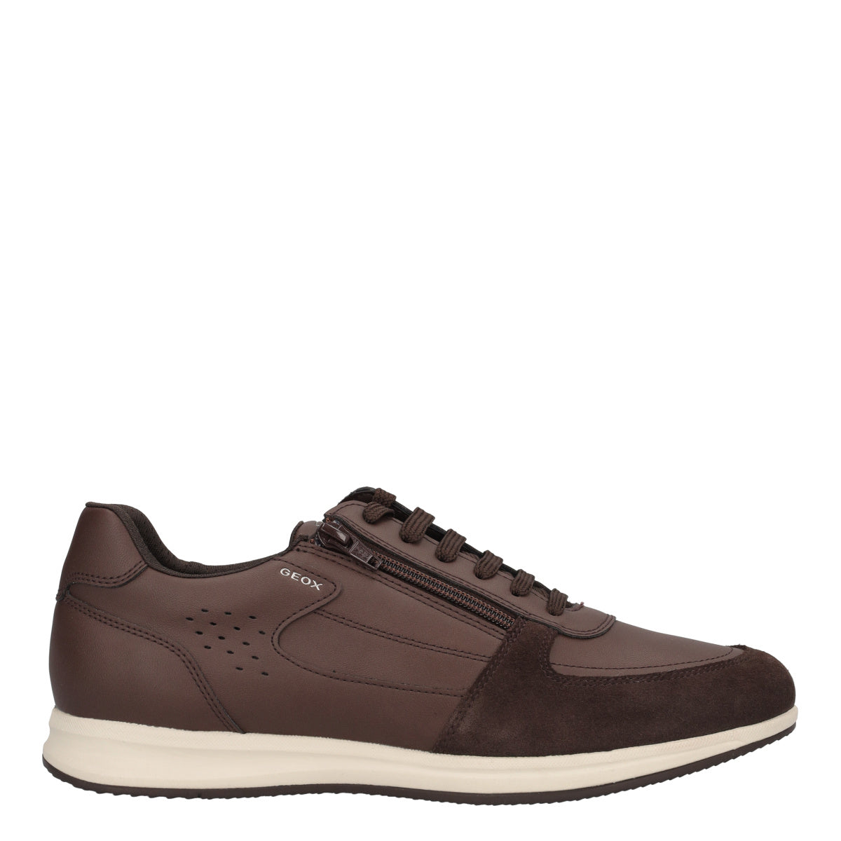 AVERY Sneaker uomo con zip e inserti scamosciati