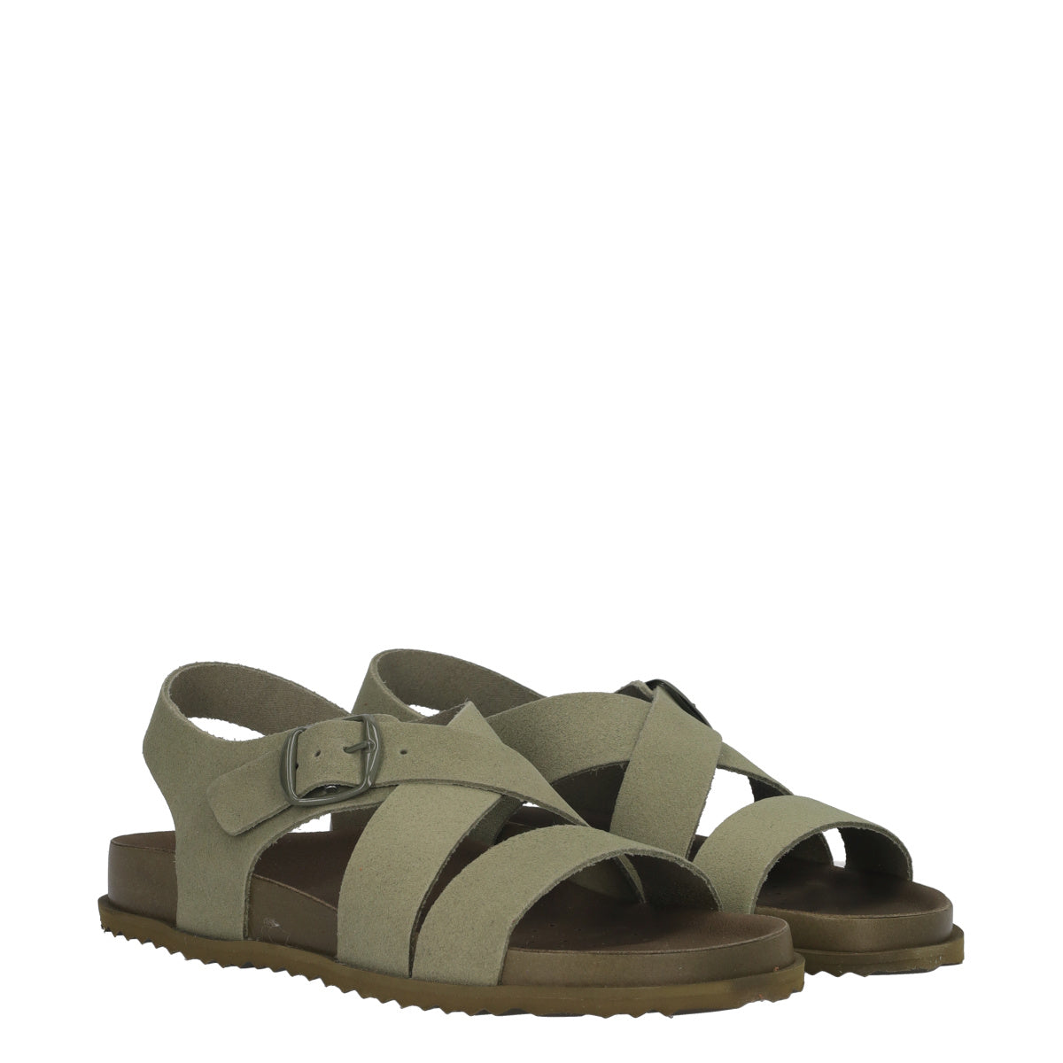 SANDYBETT Sandalo Donna Verde in pelle