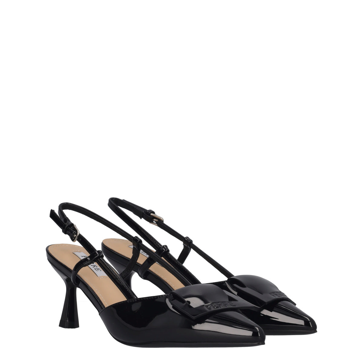 Slingback Donna Nere in Vernice
