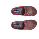 Ciabatte Casa Donna Grigie e Rosse