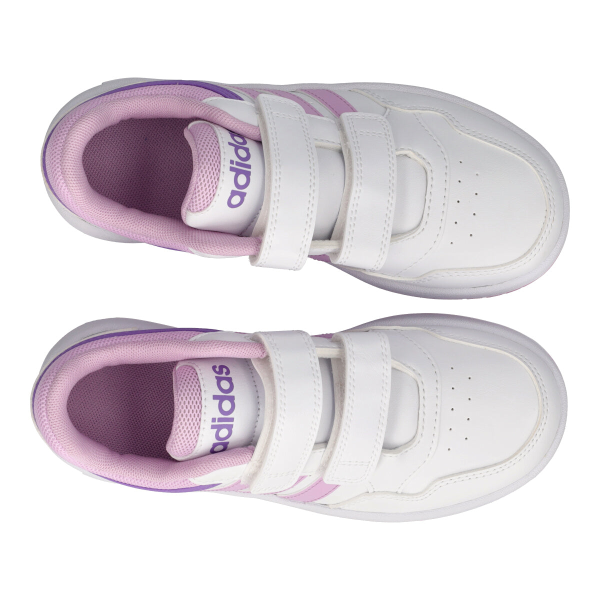 HOOPS 3.0 CF Sneakers Bambina Bianche e Rosa