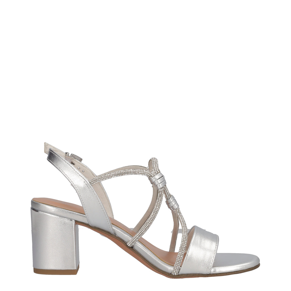 Sandali con Tacco Donna Argento