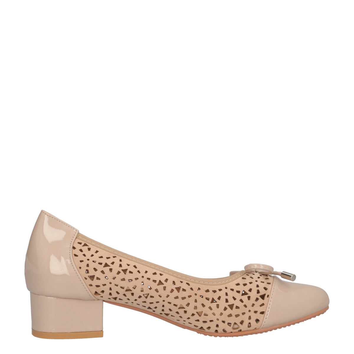 Ballerina con Tacco Donna Beige