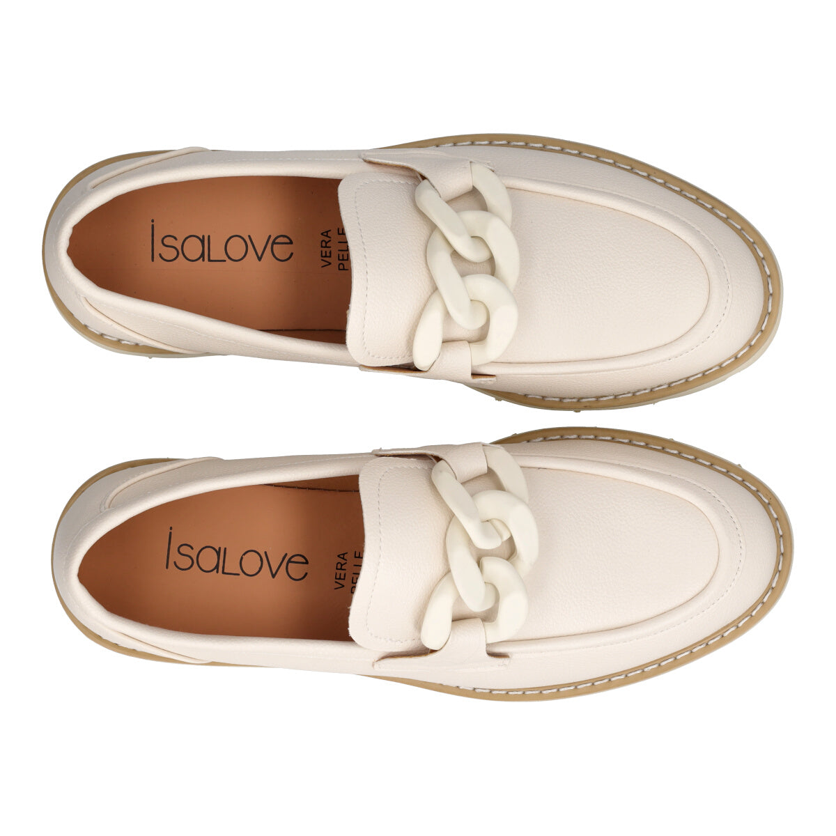 Mocassino Donna Beige