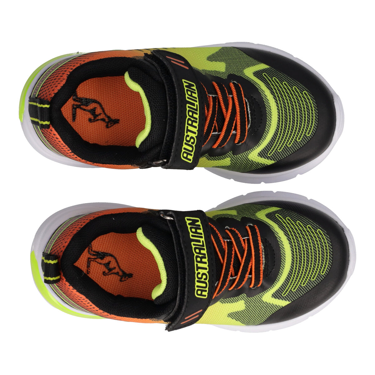 FLASH II TD Sneakers Bambino Nere, Gialle e Arancioni