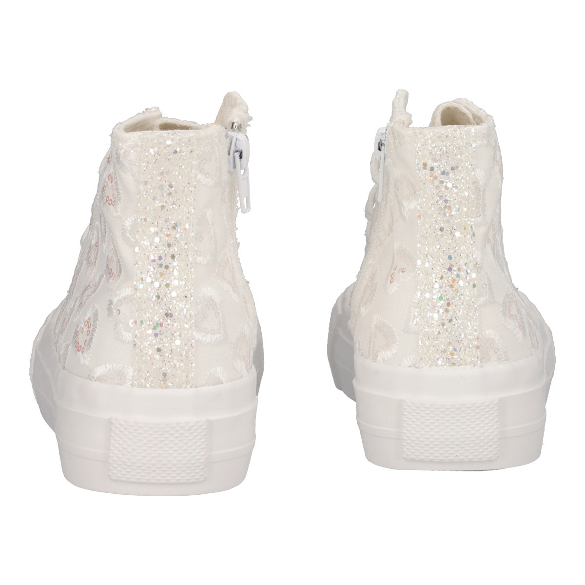 Sneakers Alte Bambina Bianche