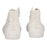 Sneakers Alte Bambina Bianche