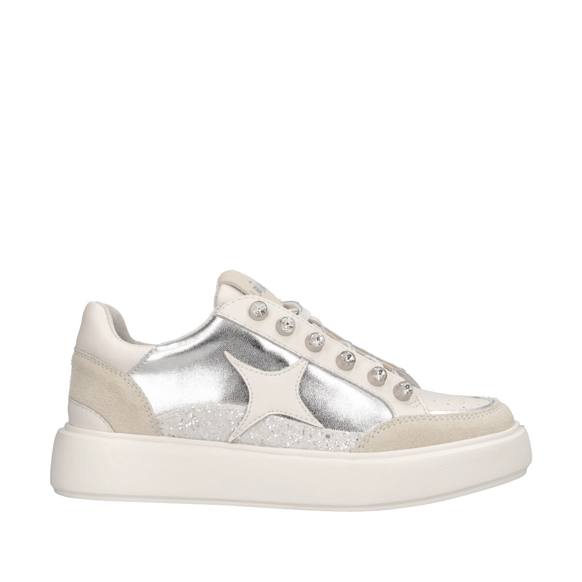 Sneakers Donna Bianche e Argento