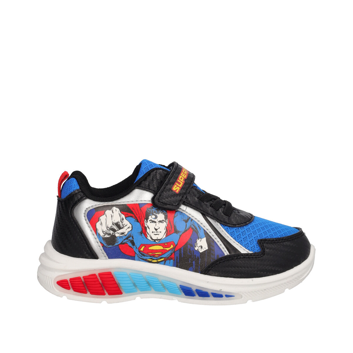 Sneakers Bambino Blu Superman con Luci