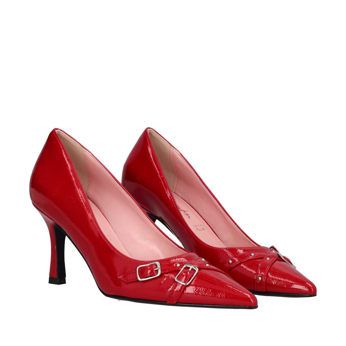 Décolleté Donna Rosse in Vernice Cristal