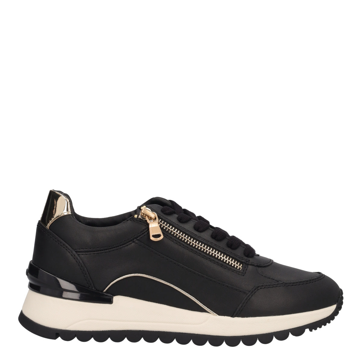 DESYA Sneaker donna con zeppa e zip