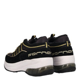 Sneakers Donna Nere con Zeppa 6 cm