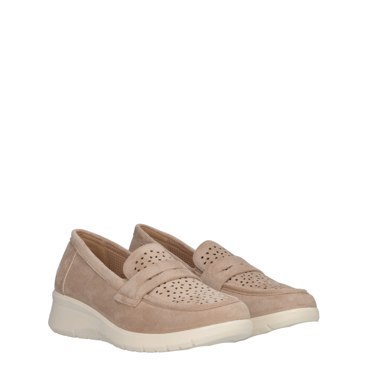 Mocassini Donna Taupe