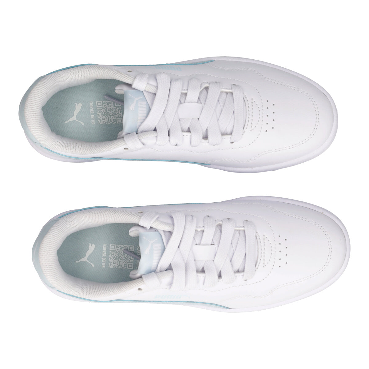 COURT LALLY JR Sneakers Bambina Bianche e Azzurre
