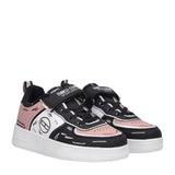 Sneakers Bambina Rosa, Bianche e Nere