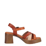 Sandali con Tacco Donna Marroni