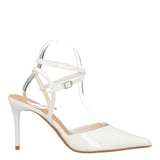 Sandali con Tacco Donna Bianchi in Vernice