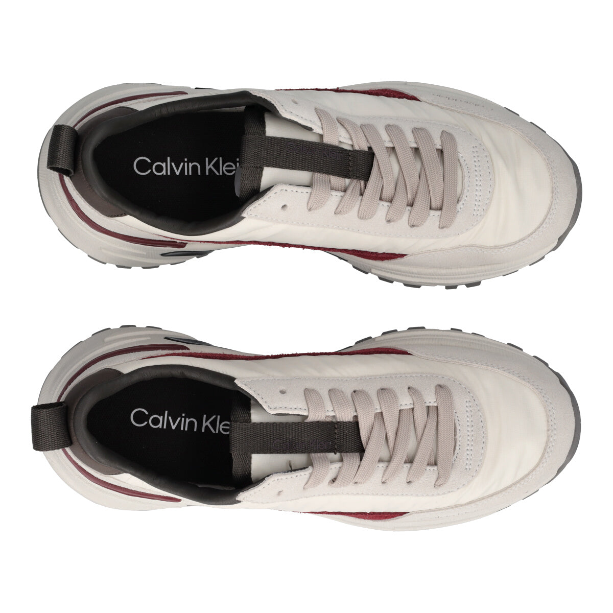 Sneakers Donna Panna, Grigia e Bordeaux