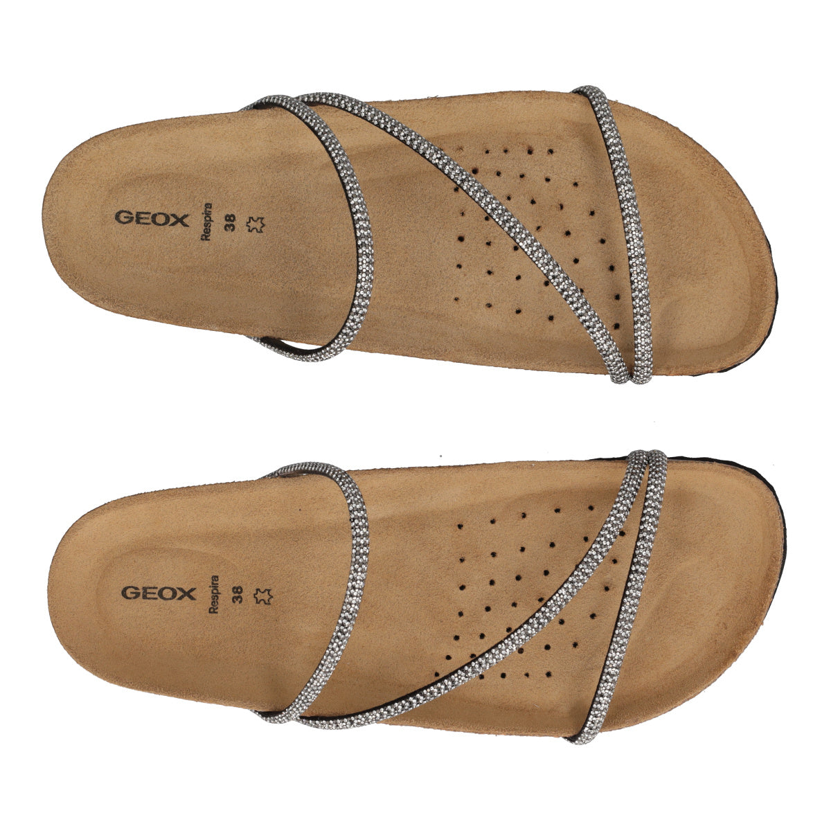 BRIONIA Ciabatte Donna Nere e Argento