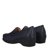 Mocassini Comfort Donna Blu in Pelle