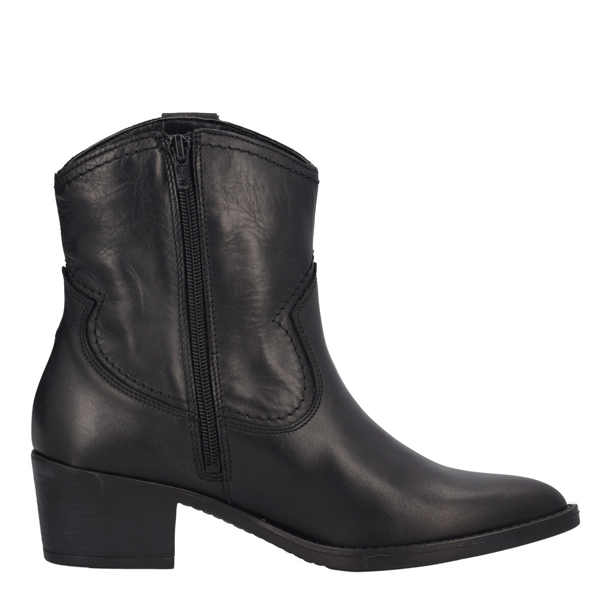 Stivaletti Texani Donna Neri in Pelle