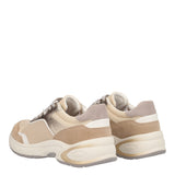 ZARVIA Sneakers Donna Oro e Beige