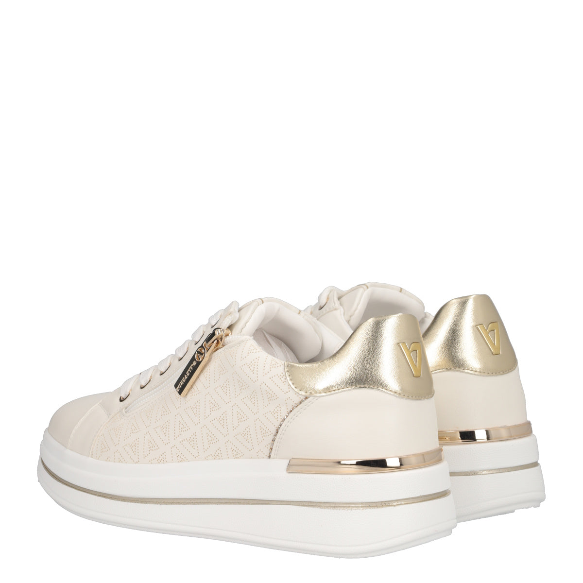Sneakers Donna Off White e Oro