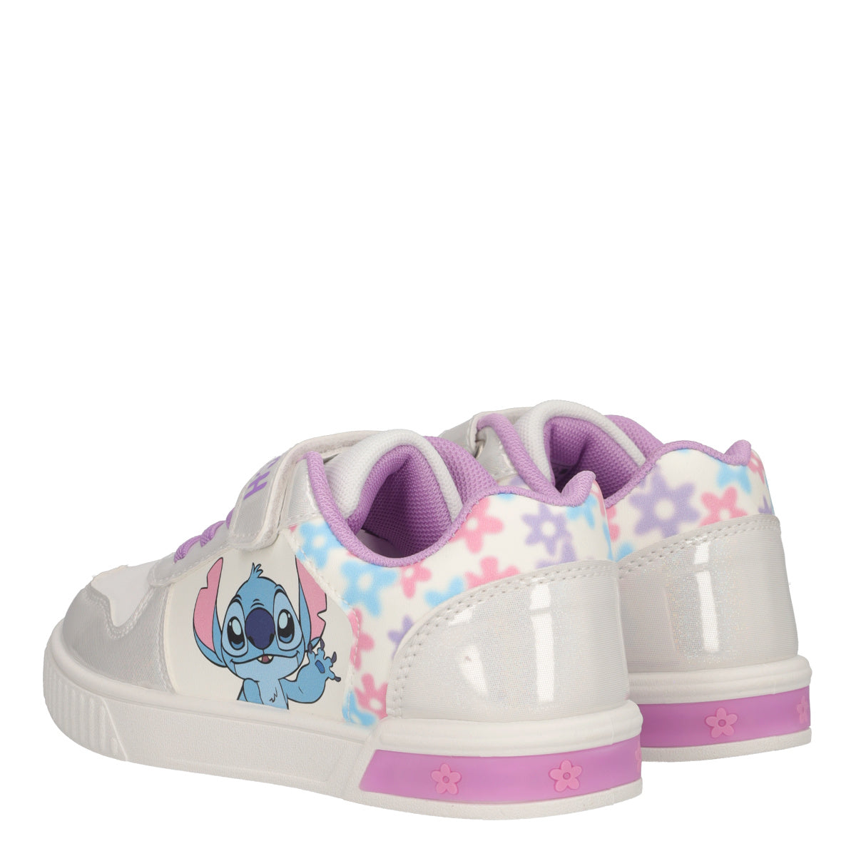 Sneakers Bambina Bianche Lilo & Stitch con Luci