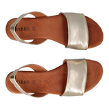 Sandali Donna Platino Laminato