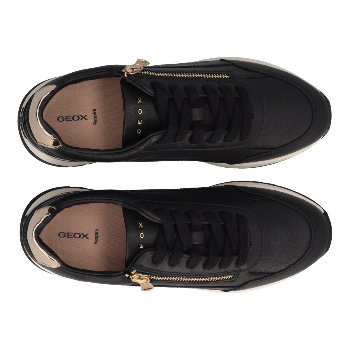 DESYA Sneaker donna con zeppa e zip