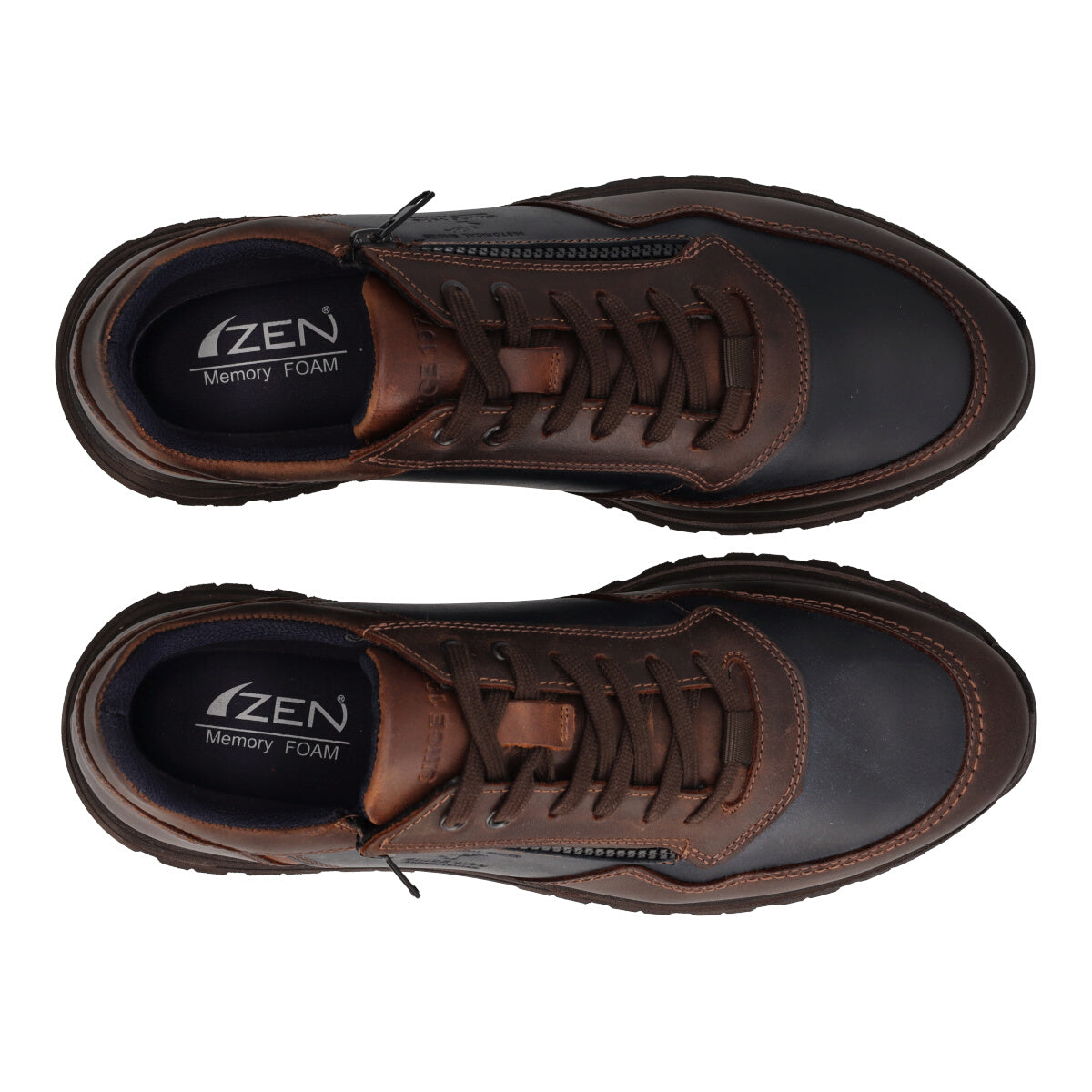 Stringate Uomo Marroni e Blu