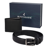 GIFT BOX - portafoglio e Cintura Uomo Neri