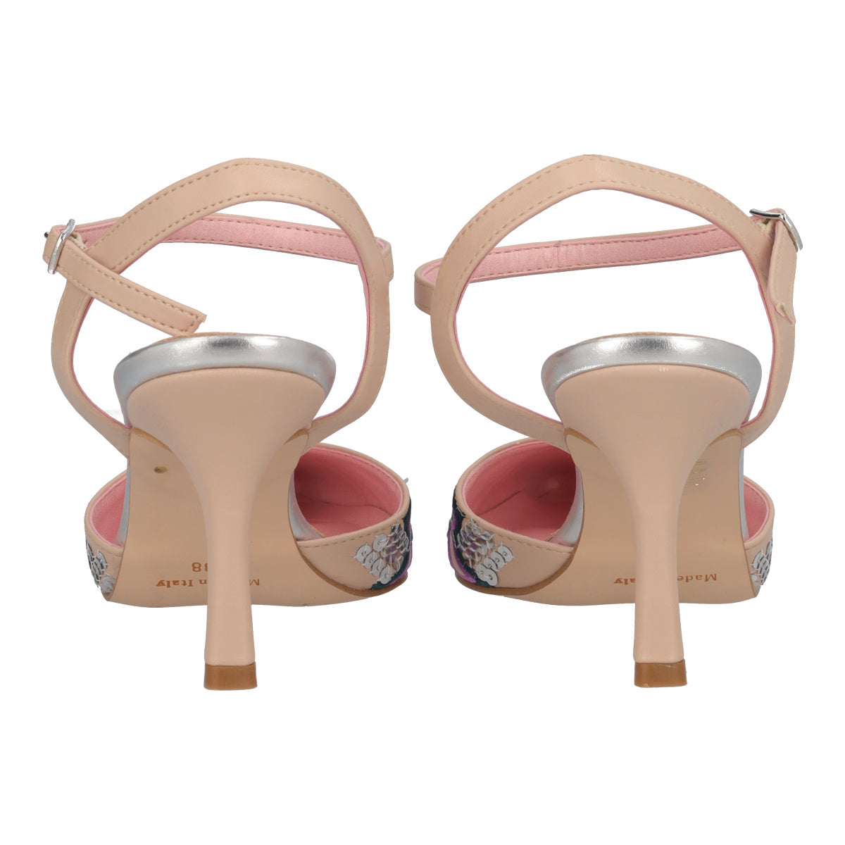 Sandali con Tacco Donna Beige