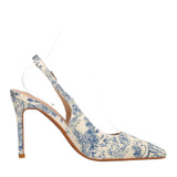 Slingback Donna Bianche e Blu