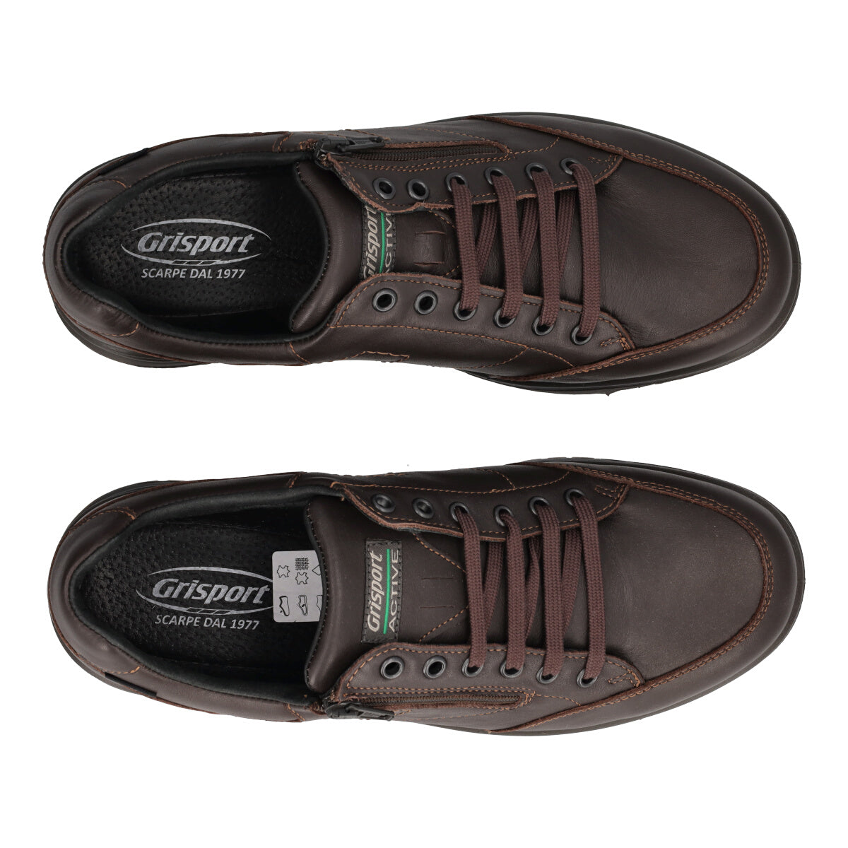 Stringate Comfort Uomo Marroni in Pelle
