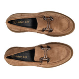 Mocassini Donna Beige in Pelle