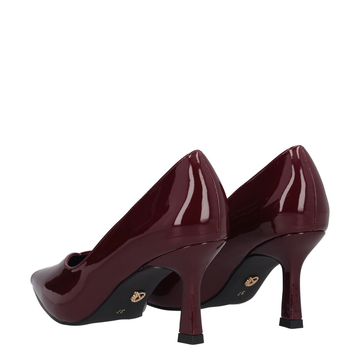 Décolleté Donna Vernice Bordeaux - Tacco 7 cm