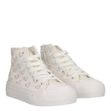 Sneakers Alte Bambina Bianche
