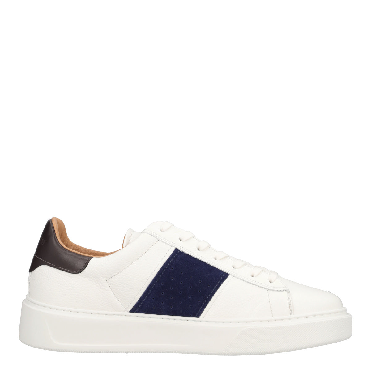 CLASSIC COURT BAND MAN BLUBBER Sneakers Uomo Bianche, Blu e Marroni