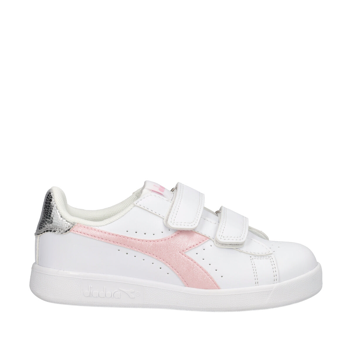 GAME P BALLET PS Sneakers Bambina Bianche, Rosa e Argento