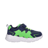Sneakers Bambino Blu e Verde con Luci