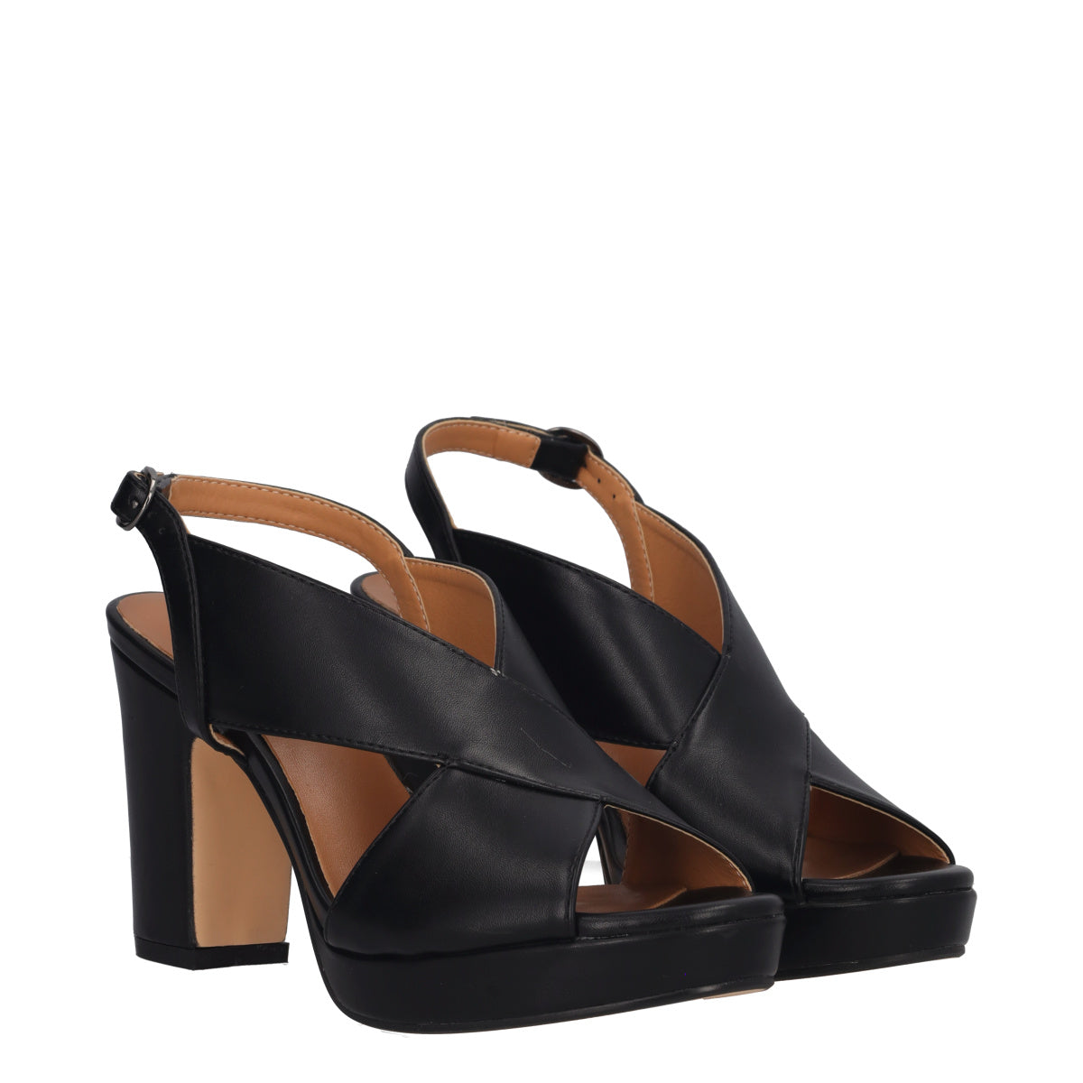 Sandali con Tacco Donna Neri
