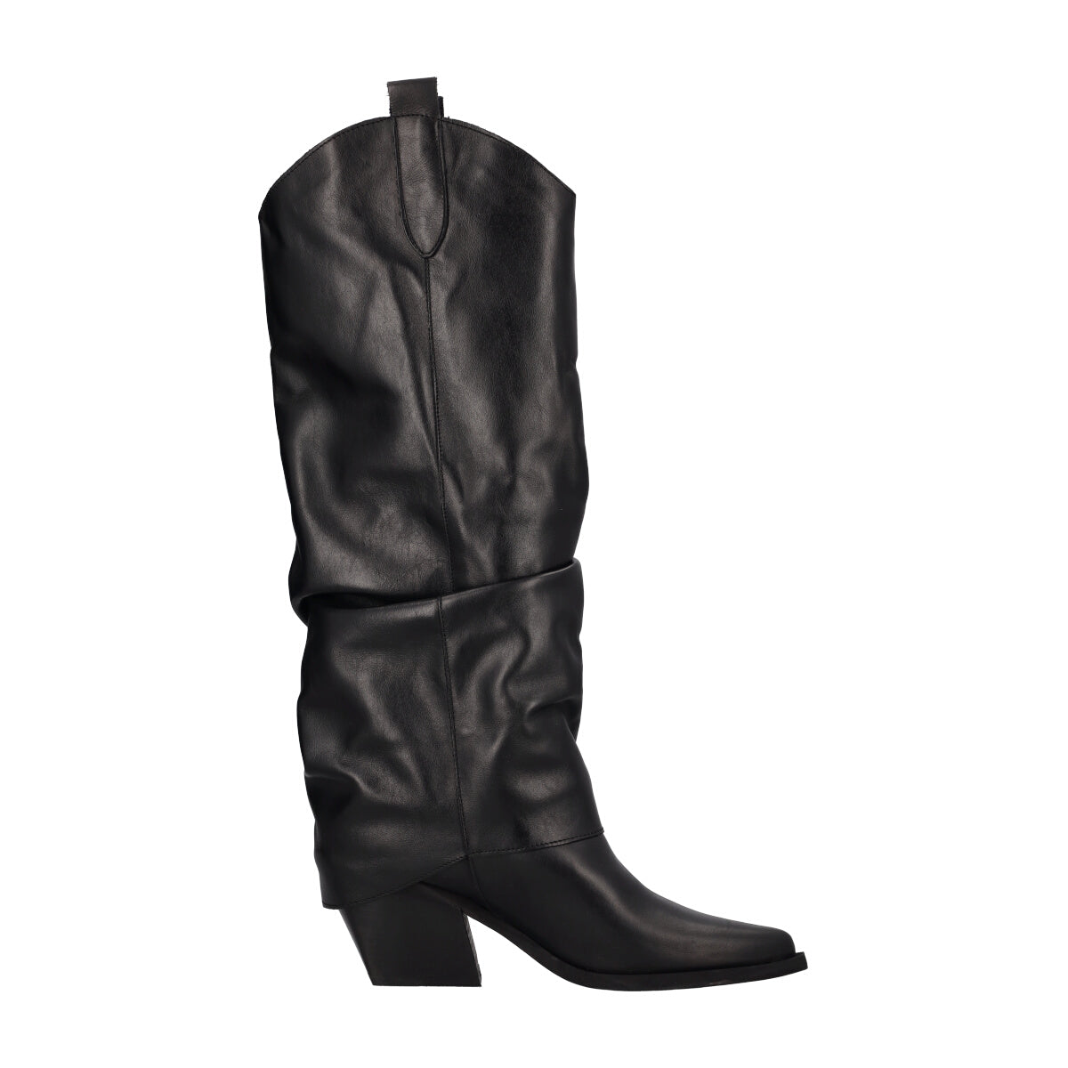 Stivali Donna Neri Texani in Pelle