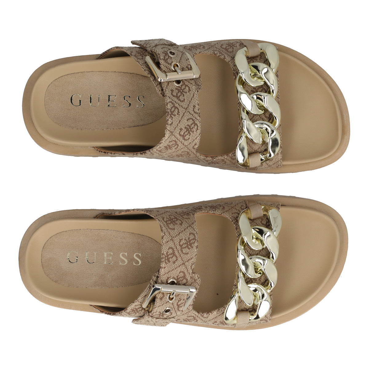 FATEMA2 Ciabatte Donna Beige e Marroni