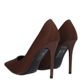 Decolletè Donna Marroni Opache tacco 11