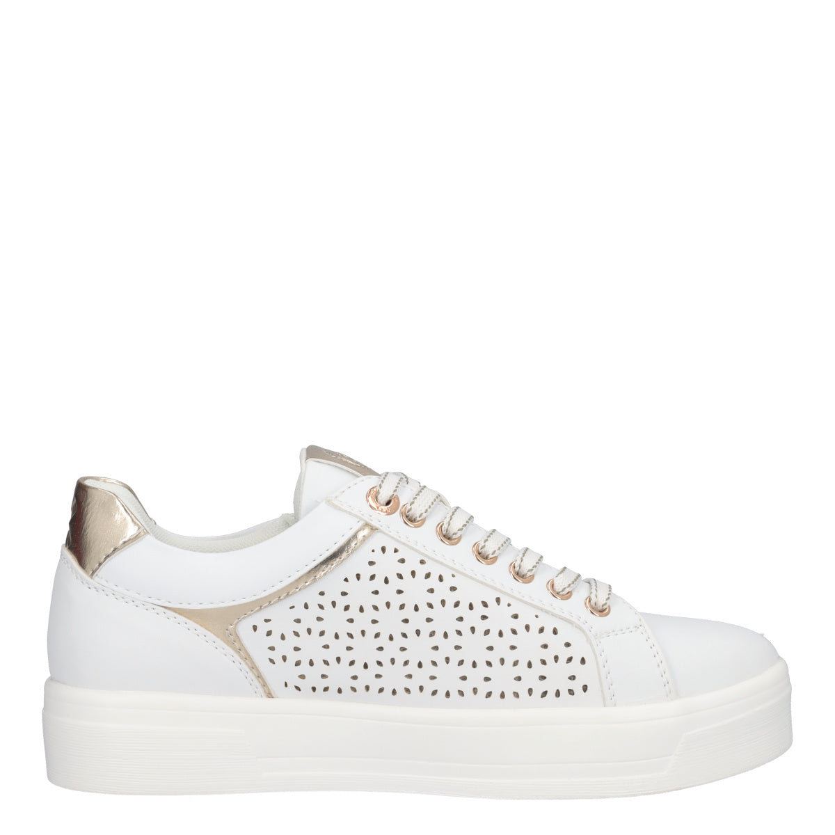 Sneakers Donna Bianche e Oro
