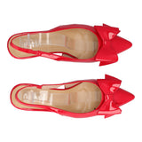 Slingback Donna Rosso Vernice