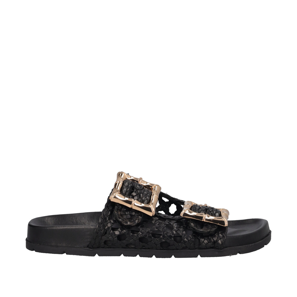Ciabatte Donna Nere e Oro