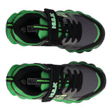 Sneakers Bambino Nere e Verdi con Luci