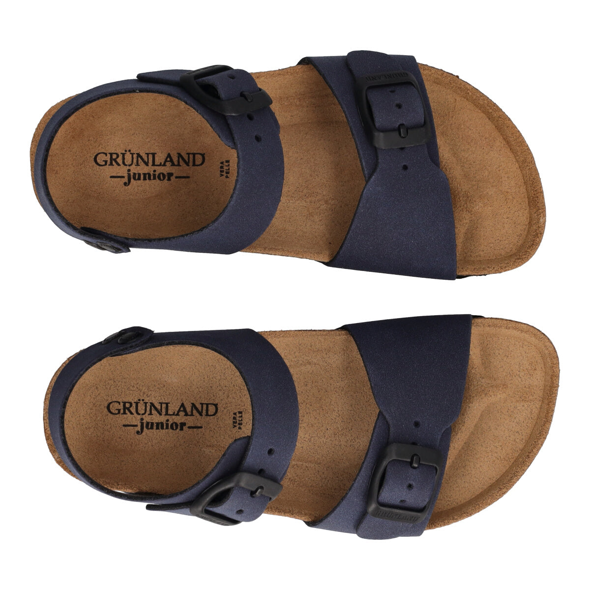 Sandalo Bambini doppia fibbia Blu